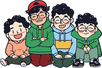 Kids Enjoying Music and Snacks