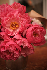 Bouquet of peonies