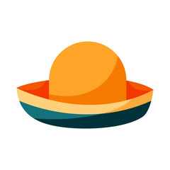 Summer beach woman hat. Woman elegant sun protection headdress