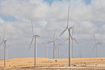 Wind power plant in Ceará, Brazil