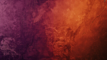 Obraz premium Dark orange, brown, and purple abstract texture with gradient. Cherry gold vintage elegant background with space for design