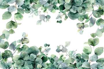 watercolor greenery eucalyptus illustration Clipart PNG element hand drawn , Botanical plant transparent background