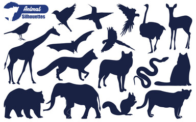 Forest Wild Animal silhouette vector illustration