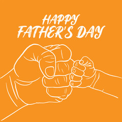 happy father's day, father day typography post, love you dady. dark background. vector or eps file.