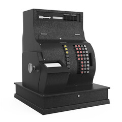 Retro Cash Register Isolated