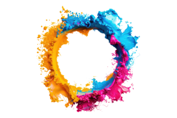 Abstract holy round frame isolated on transparent back ground