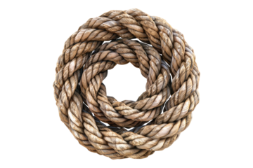 Battle rope isolated on transparent background