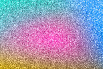 Bright colorful sparkling glitter, closeup. Background for party invitations or holiday cards