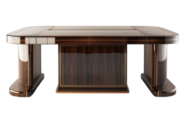 Executive table isolated on transparent background