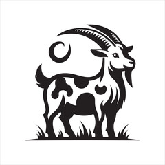 goat vector, illustration