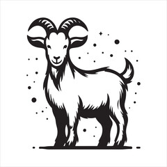 goat vector, illustration