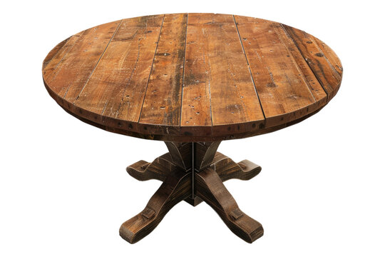 recommend clip art: Round wooden table isolated on transparent background