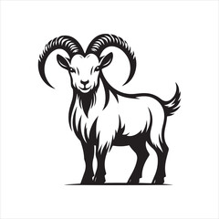 goat vector, illustration