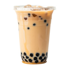 bubble tea drink cut out transparent isolated on white background PNG file