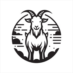 goat vector, illustration