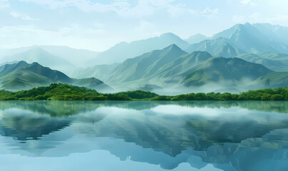 lake in the mountains