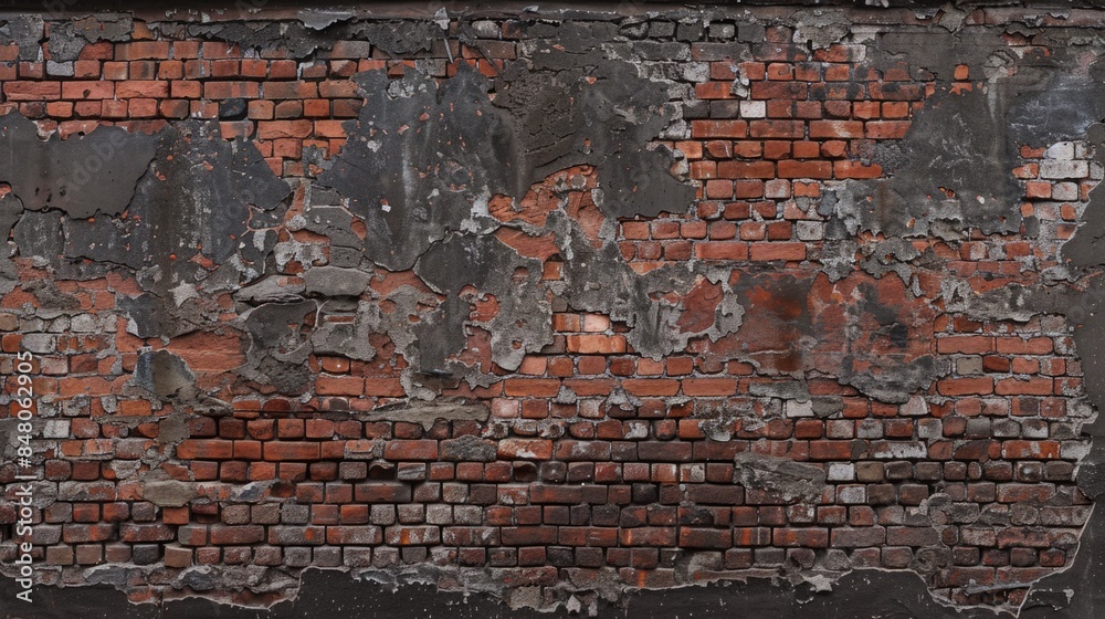 Poster a fire hydrant sits in front of a brick wall, with the surrounding area empty and uncluttered