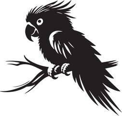 A Parrot silhouettes picture 