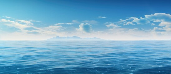 Obraz premium Sky and sea. Creative banner. Copyspace image