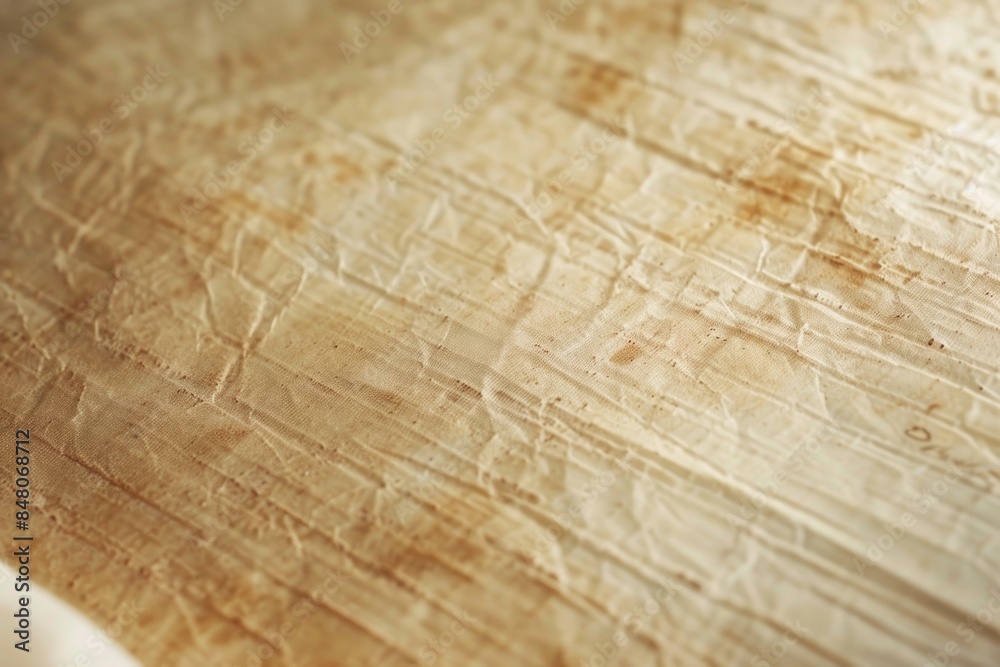 Poster A detailed view of a paper on a table, suitable for use in illustrations or design projects