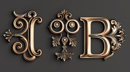 Close-up shot of the letters J and B in bold, uppercase font