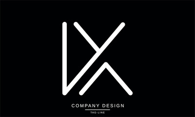 KY, YK Abstract Letters Logo Monogram Design Font Vector Initials