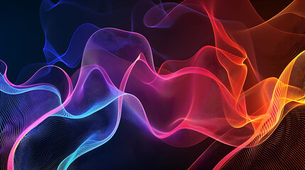 Fototapeta premium dark smoke design with abstract art
