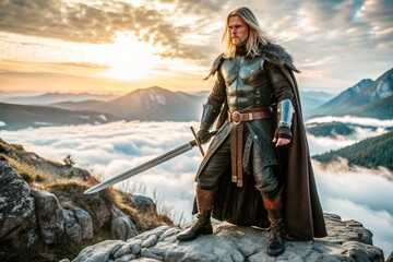 knight in the mountains