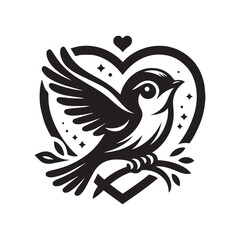 Love bird vector
