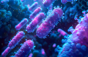 Naklejka premium 3d rendered illustration of a bacteria