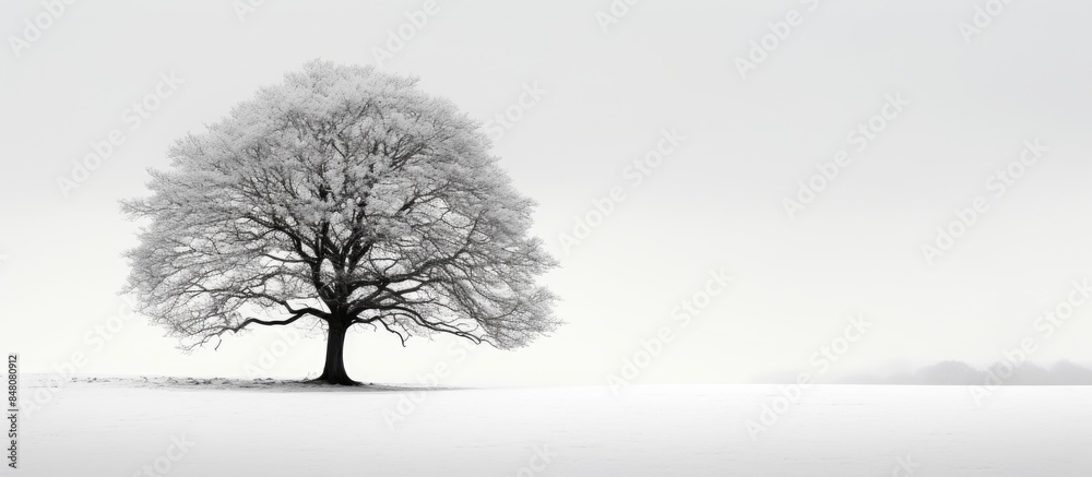 Canvas Prints Tree isolated on white background. Creative banner. Copyspace image