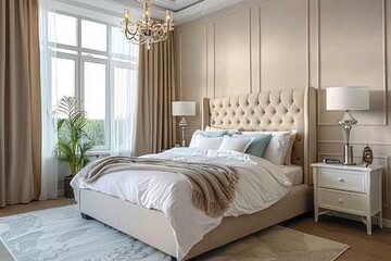 Fototapeta premium Elegant Modern Bedroom