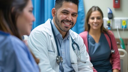 Fototapeta premium Doctor man , woman, nurse in Hospital