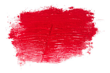 絵具を塗る　赤色