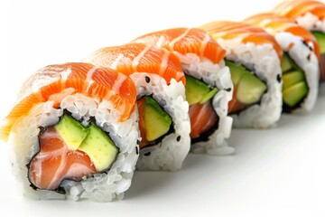 Salmon and Avocado Sushi Roll