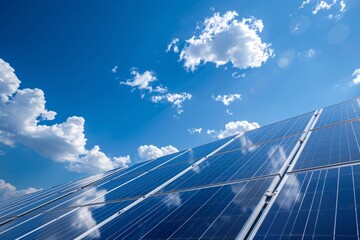 Solar Panels Generating Renewable Energy