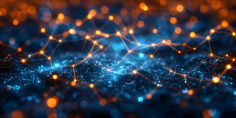 Digitaler abstrakter Hintergrund für technologische Operationen, neuronale Netze, KI, Datenübertragung und Verschlüsselung, digitale Archive, Audio- und visuelle Darstellungen, wissenschaft und mehr