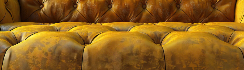 Obraz premium Velvet Upholstered Sofa: Close-Up of Soft and Textured Velvet Upholstery on Sofa with Luxurious Feel