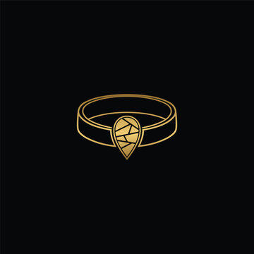 Ring logo design template vector,editable eps 10.