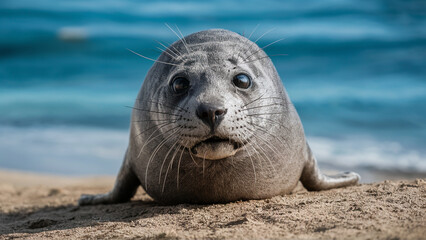 seal on the beach