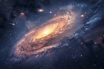 Fototapeta premium Spiral Galaxy in Deep Space