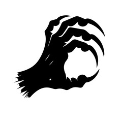 clawed monster hands illustration