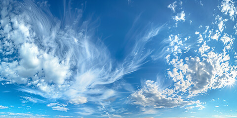 Clear Sky with Puffy Clouds