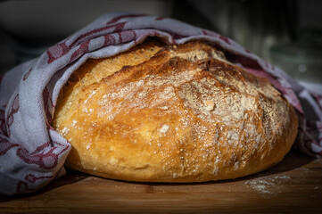 Homemade sourdough bread food, photography recipe idea 1