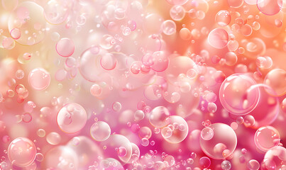 pink bubbles background