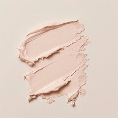 Vintage makeup on a grunge textured brown paper background