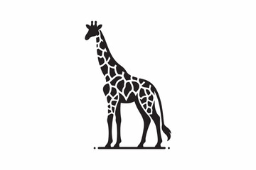 A Giraffe silhouette vector illustration