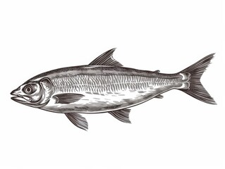 Sardine, engraved illustration
