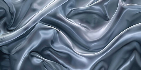 Fototapeta premium Silken Sails: Close-Up of Smooth and Flowing Silk Fabric Texture with Delicate Threads