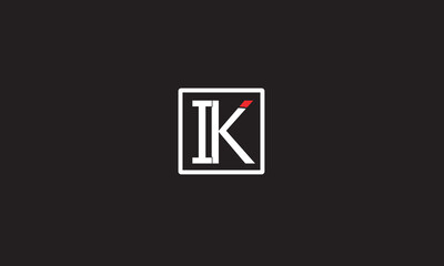 IK, KI , K ,I, Abstract Letters Logo Monogram	